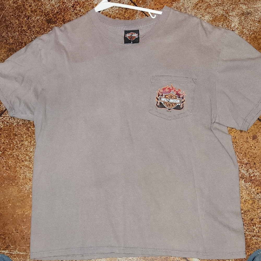 Harley-Davidson Charcoal Pocket Tee